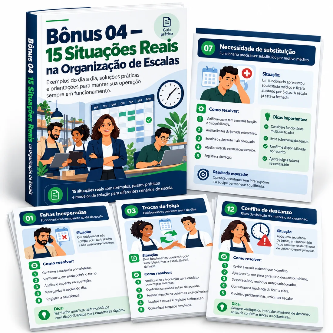 15 Situações Reais na Organização de Escalas